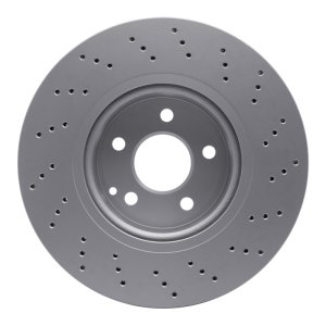 Mercedes-Benz S500 Brake Rotor (1) - Front - R1 Concepts - Drilled GeoSPEC Coated - `02-`06